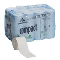 TOILET TISSUE-#19375 COMPACT CORELESS 2-PLY 1000 SHEETS/36 