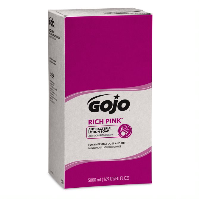 GO-JO #7520 RICH PINK
ANTI-BAC LTN SOAP 2/5000 ML