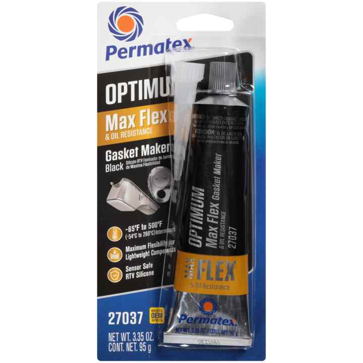 PERMATEX-#27037 OPTIMUM BLACK 
RTV SILICONE GASKET MAKER 3.35 
OZ