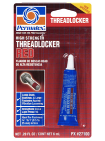 PERMATEX-#27100 RED HIGH STRENGTH THREADLOCKER 6ML