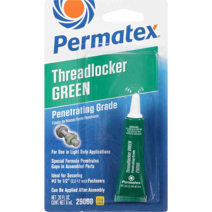 PERMATEX-#29000 THREADLOCKER 
GREEN 6ML