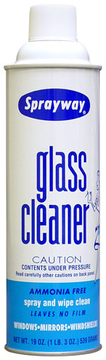 AEROSOL-GLASS CLEANER
SPRAYWAY 12X19 OZ