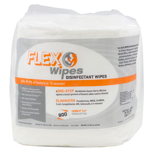 WIPES-#10801 FLEXWIPES  DISINFECTANT REFILLS 2X800/CS